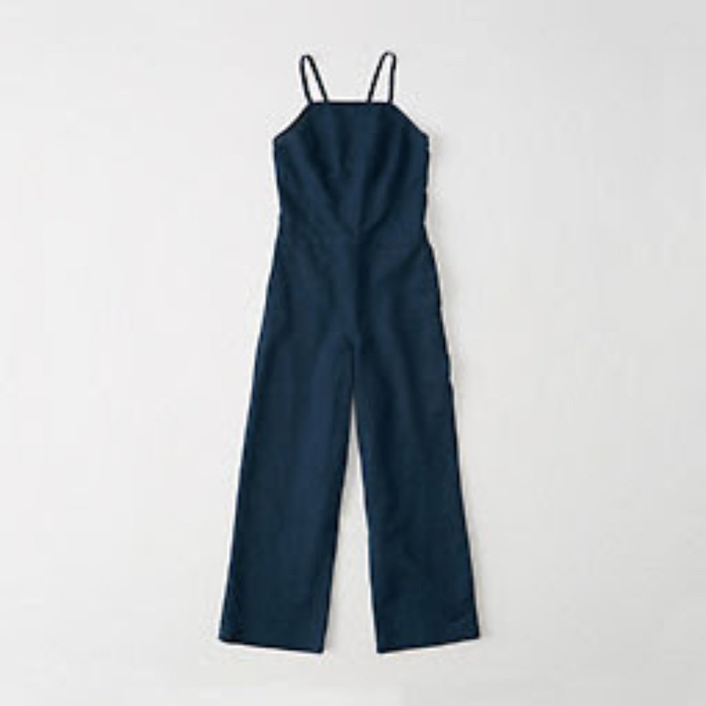 Abercrombie & Fitch Culotte Jumpsuit in Navy